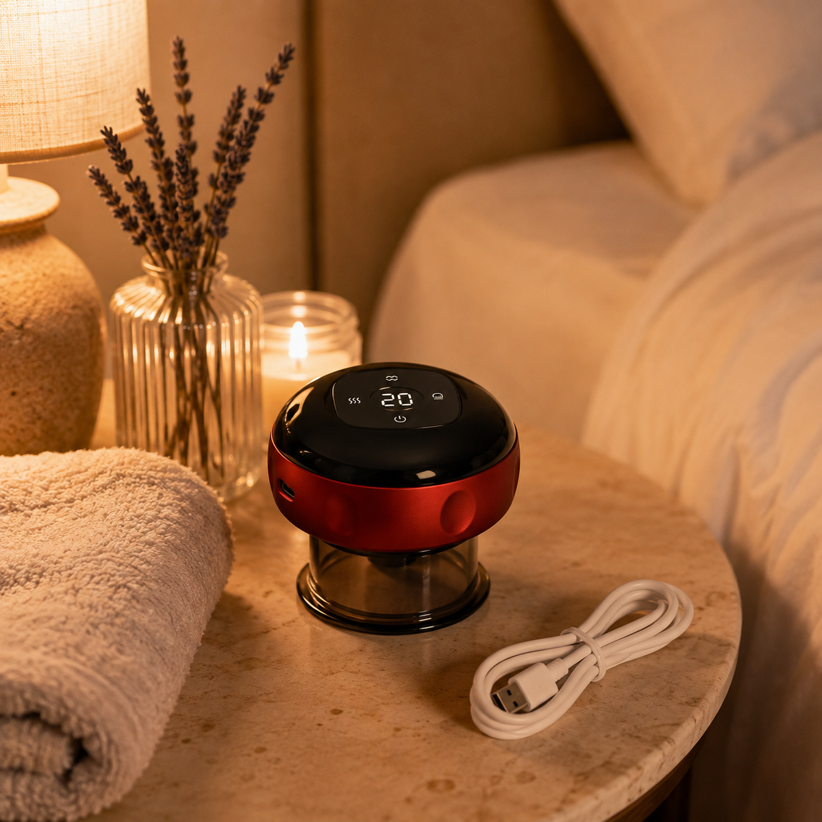 Electric Heated Cupping Massager - Smart Vacuum Therapy Device