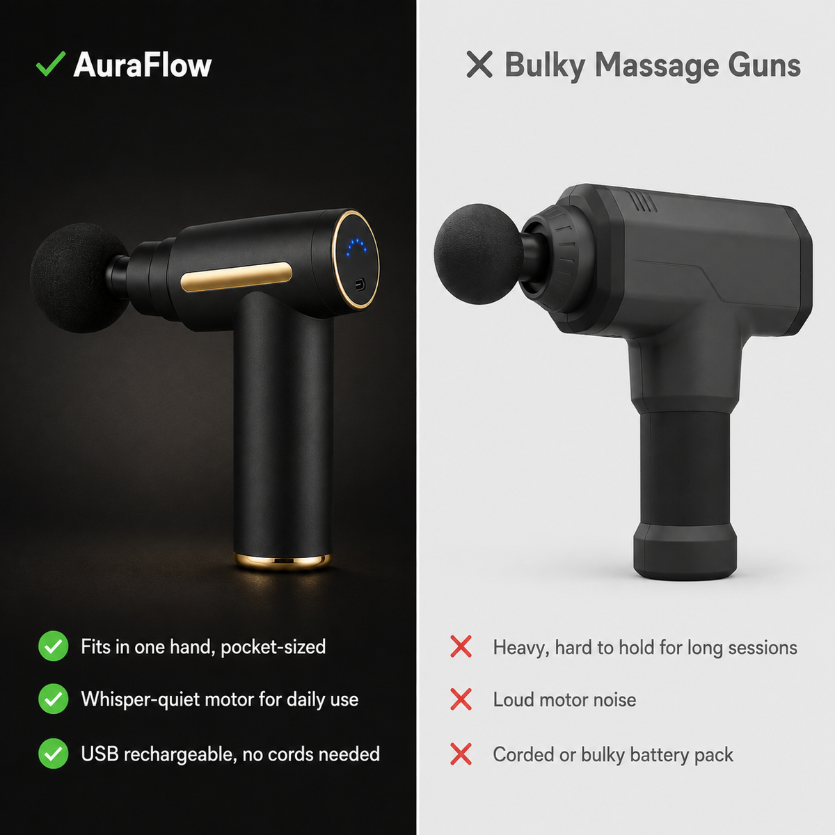 AuraFlow Massage Gun