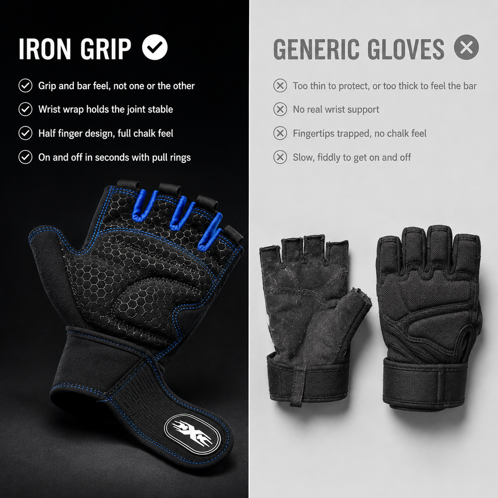 Iron Grip Training Gloves
