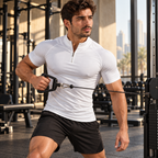 Kinetic Flex Zip-Neck Compression Tee