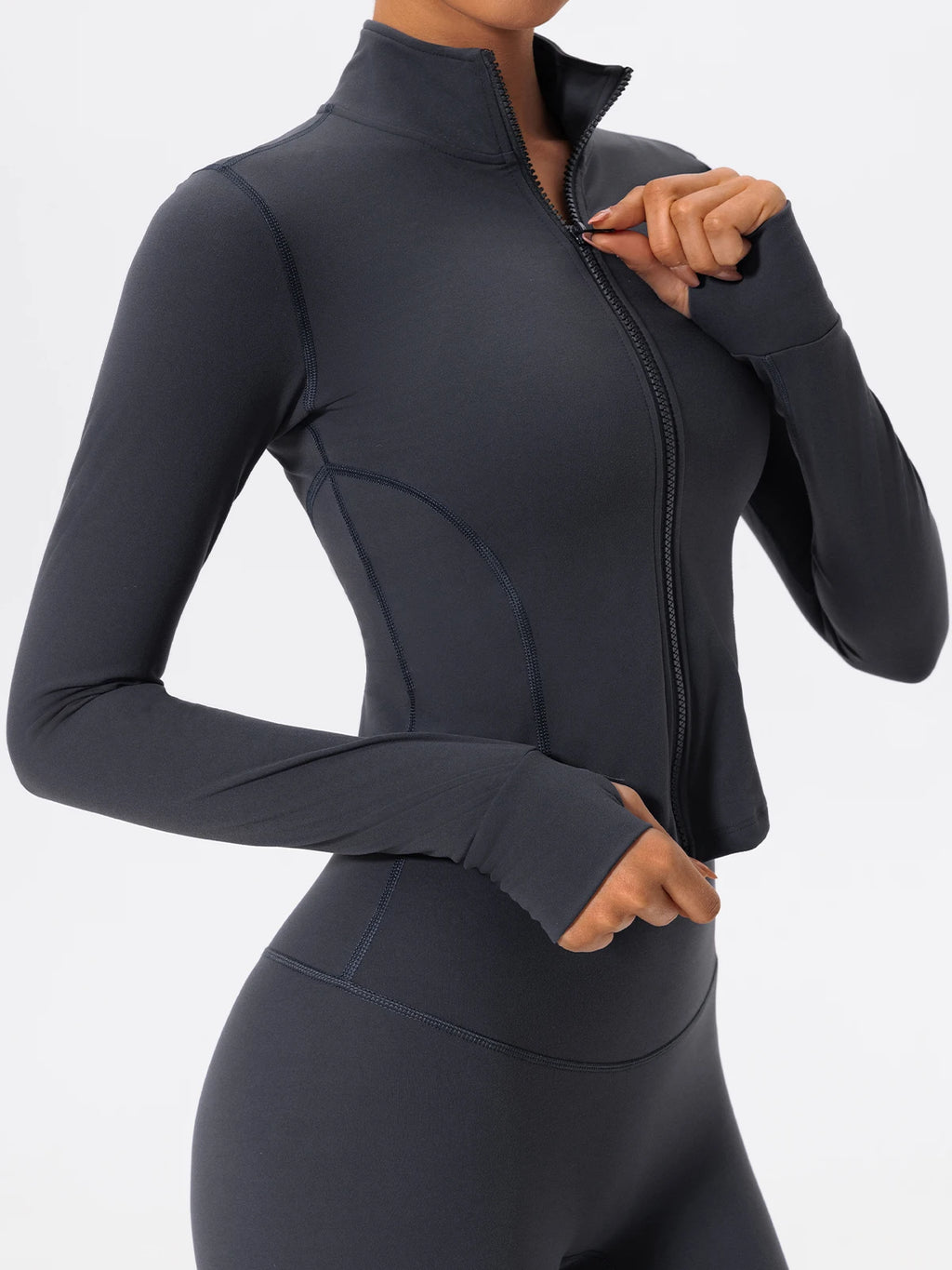 Aura Soft-Touch Zip-Up Jacket