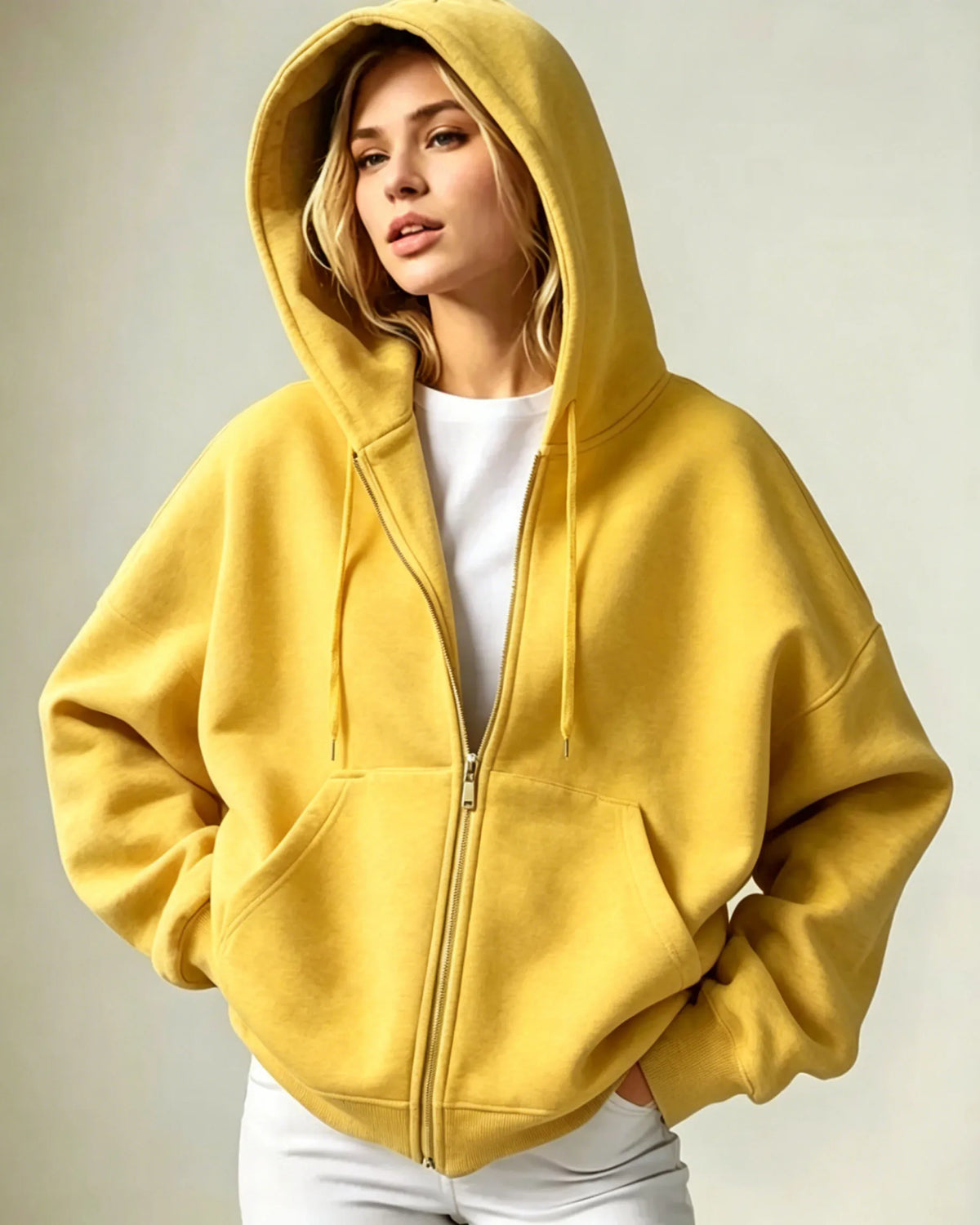 Haven Oversized Zip-Up Hoodie
