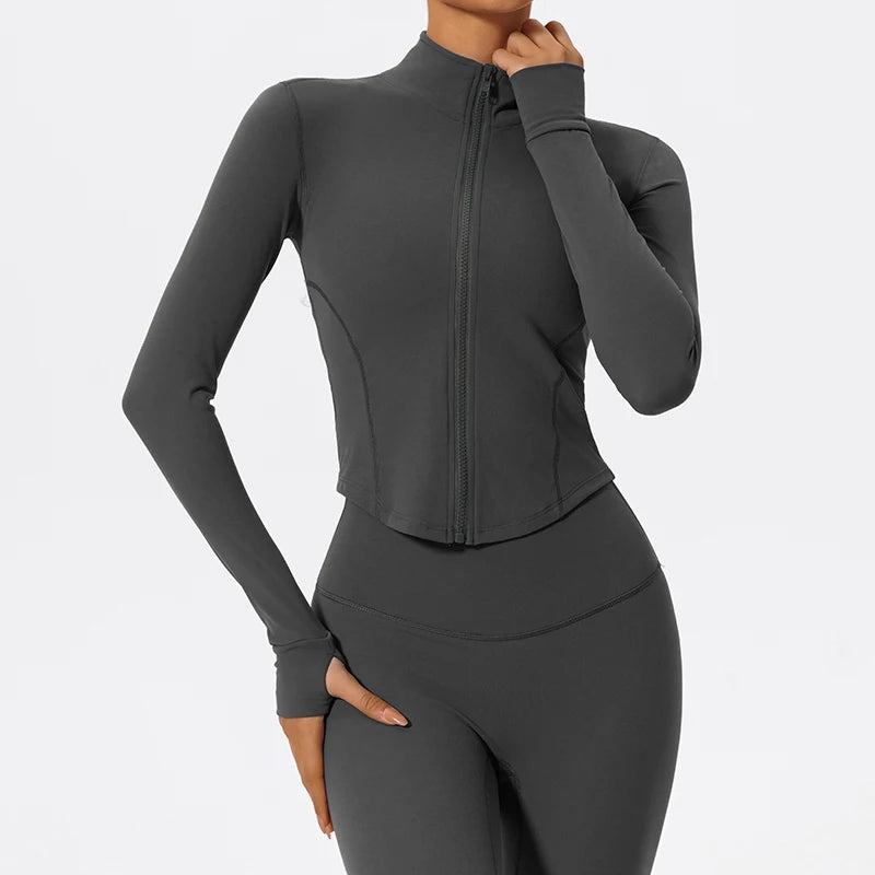 Aura Soft-Touch Zip-Up Jacket