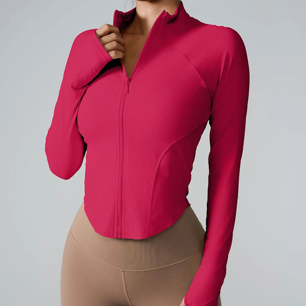 Contour Rib Zip-Up Training Jacket