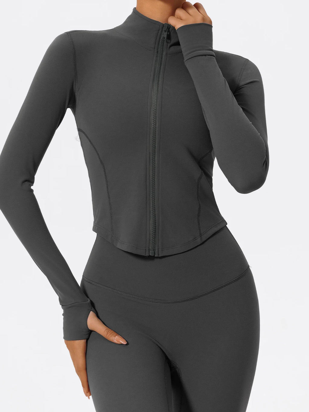 Aura Soft-Touch Zip-Up Jacket