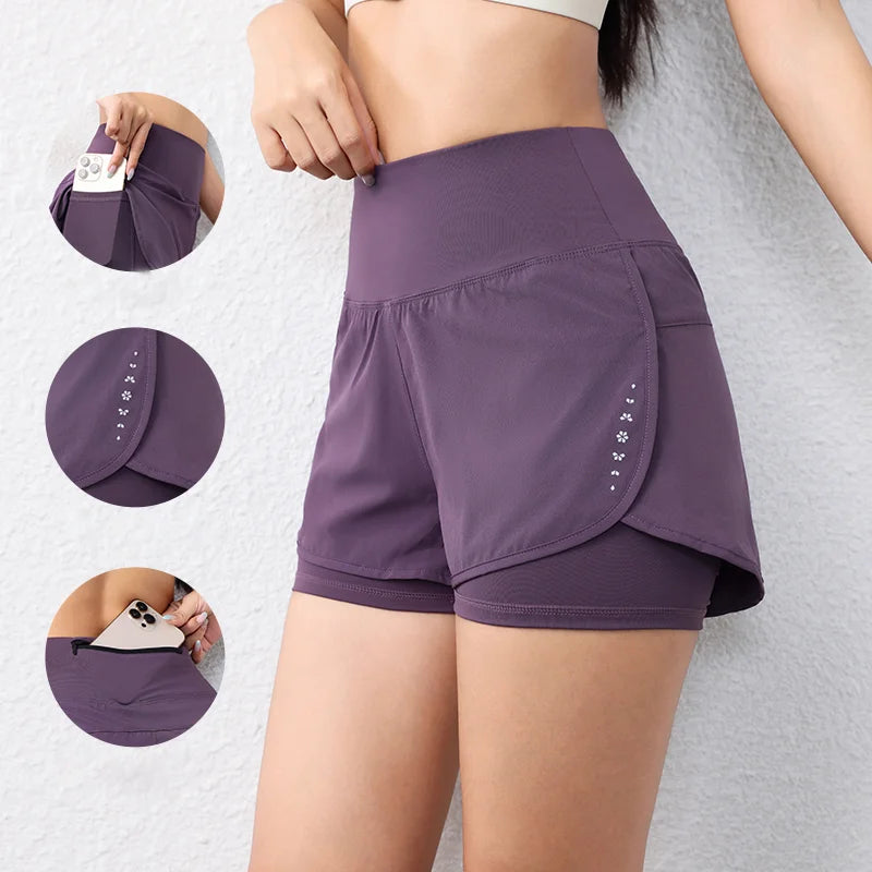 Tempo 2-in-1 High-Waist Running Shorts