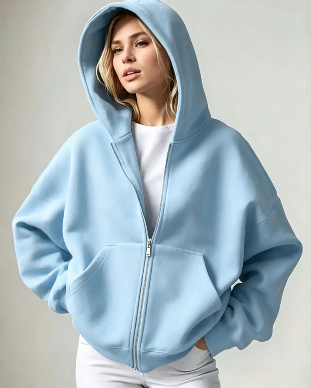 Haven Oversized Zip-Up Hoodie