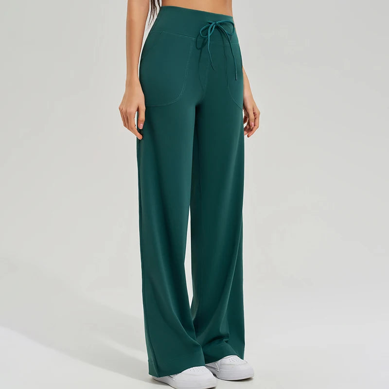 Wide-Leg Lounge Pants