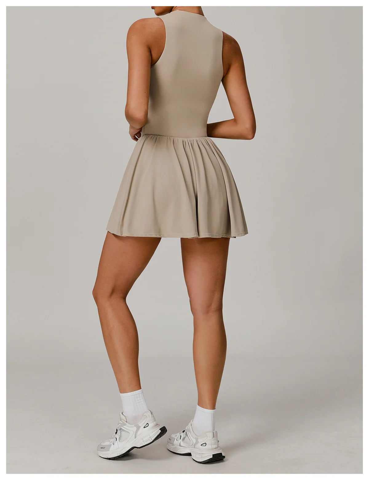 Serve Zip-Front Tennis Dress