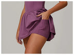 Serve Zip-Front Tennis Dress