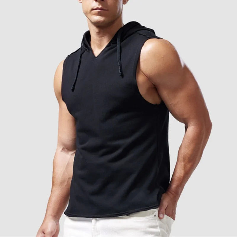 VigorHaus Hooded Gym Tank Top