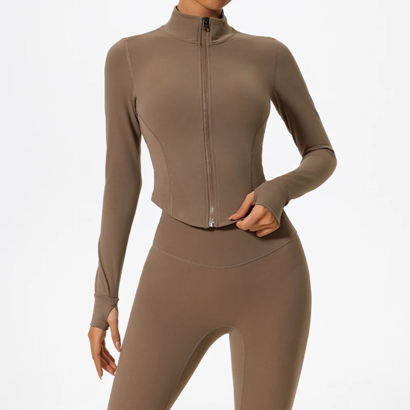 Aura Soft-Touch Zip-Up Jacket