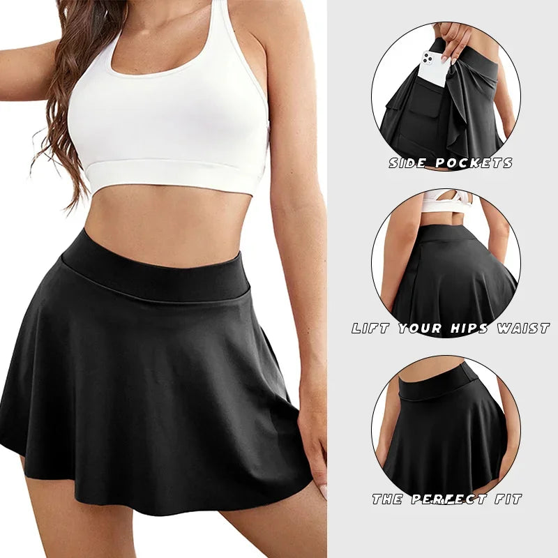 Swift Flowy Skort with Side Pockets