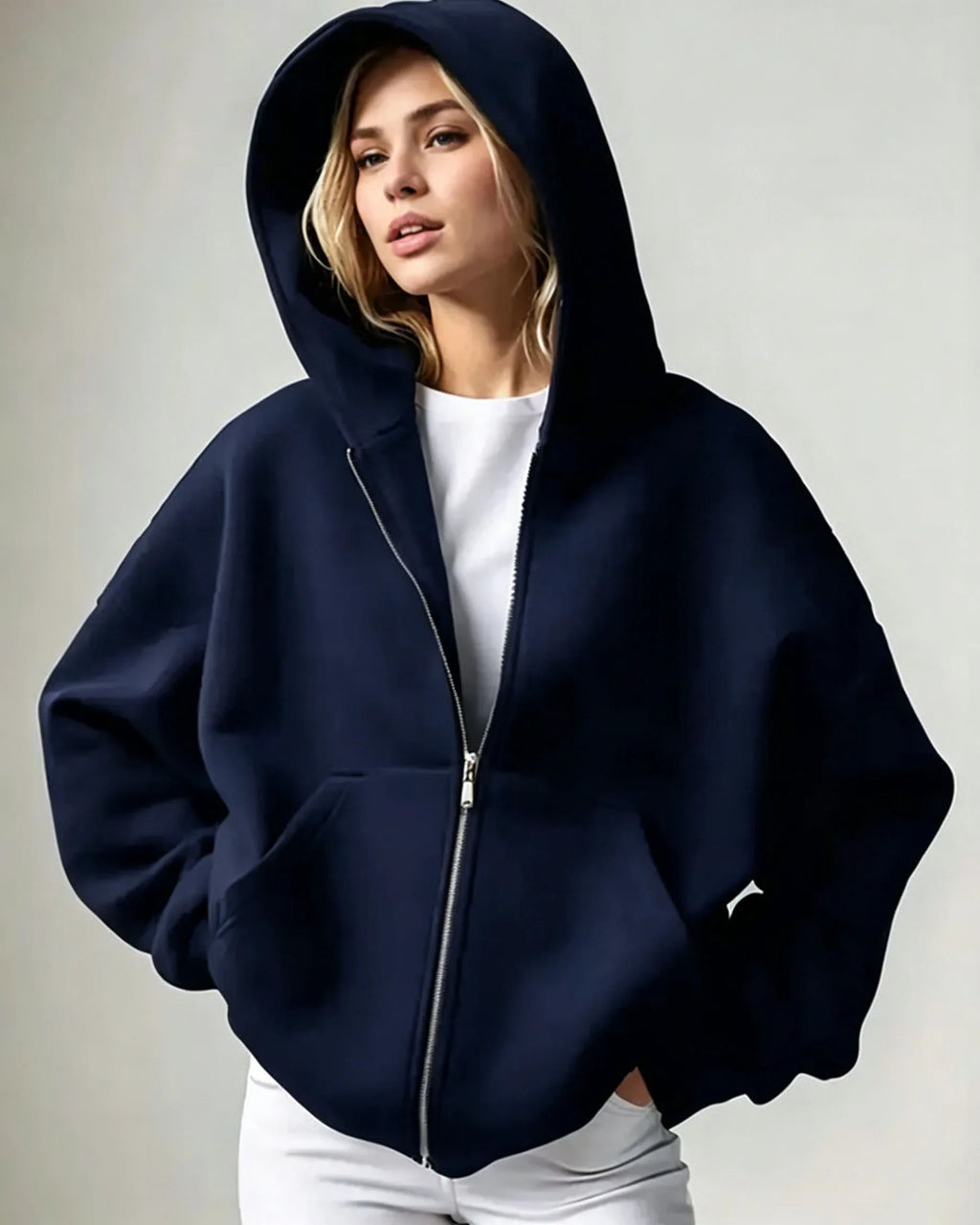 Haven Oversized Zip-Up Hoodie