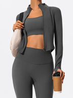 Aura Soft-Touch Zip-Up Jacket