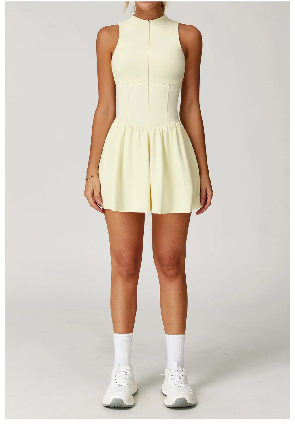 Serve Zip-Front Tennis Dress