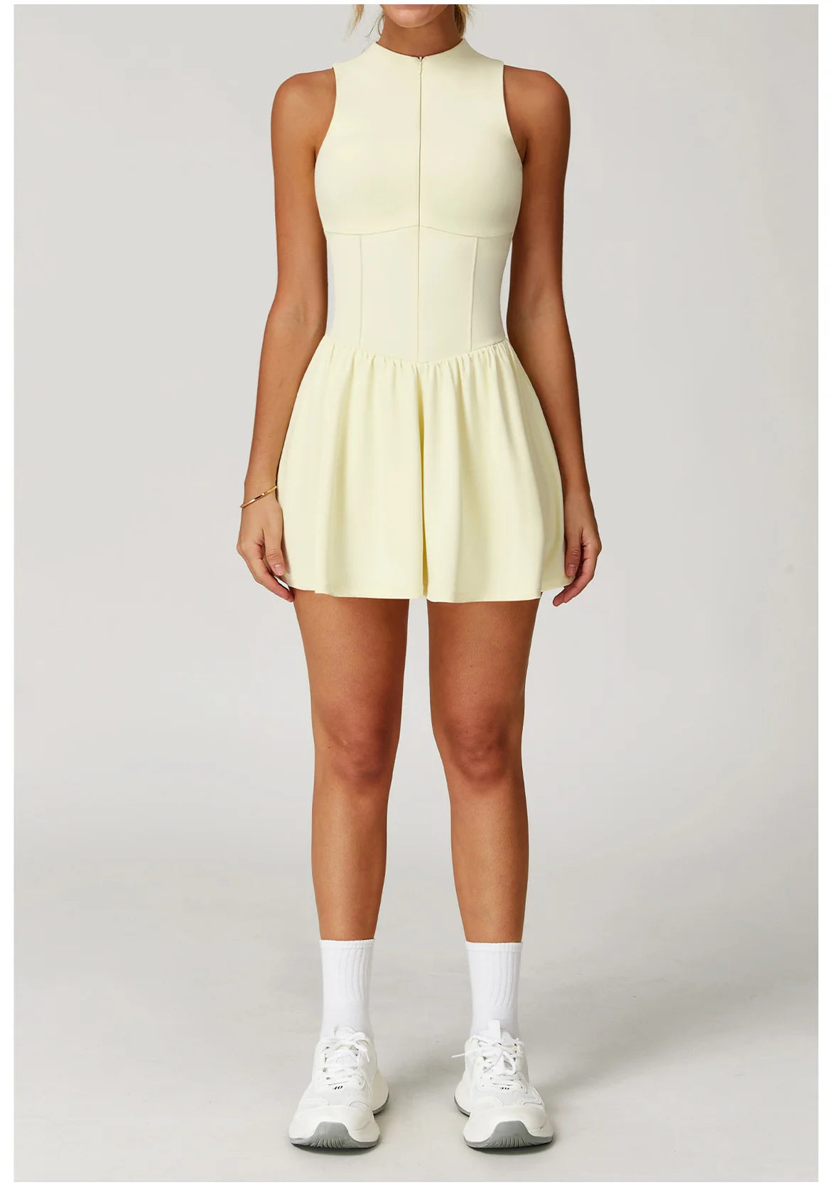 Serve Zip-Front Tennis Dress
