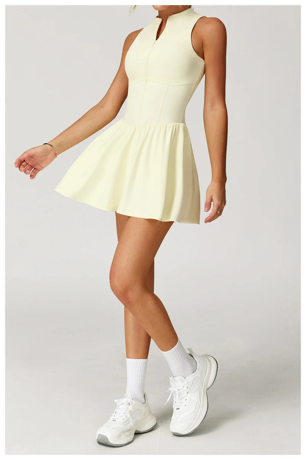 Serve Zip-Front Tennis Dress