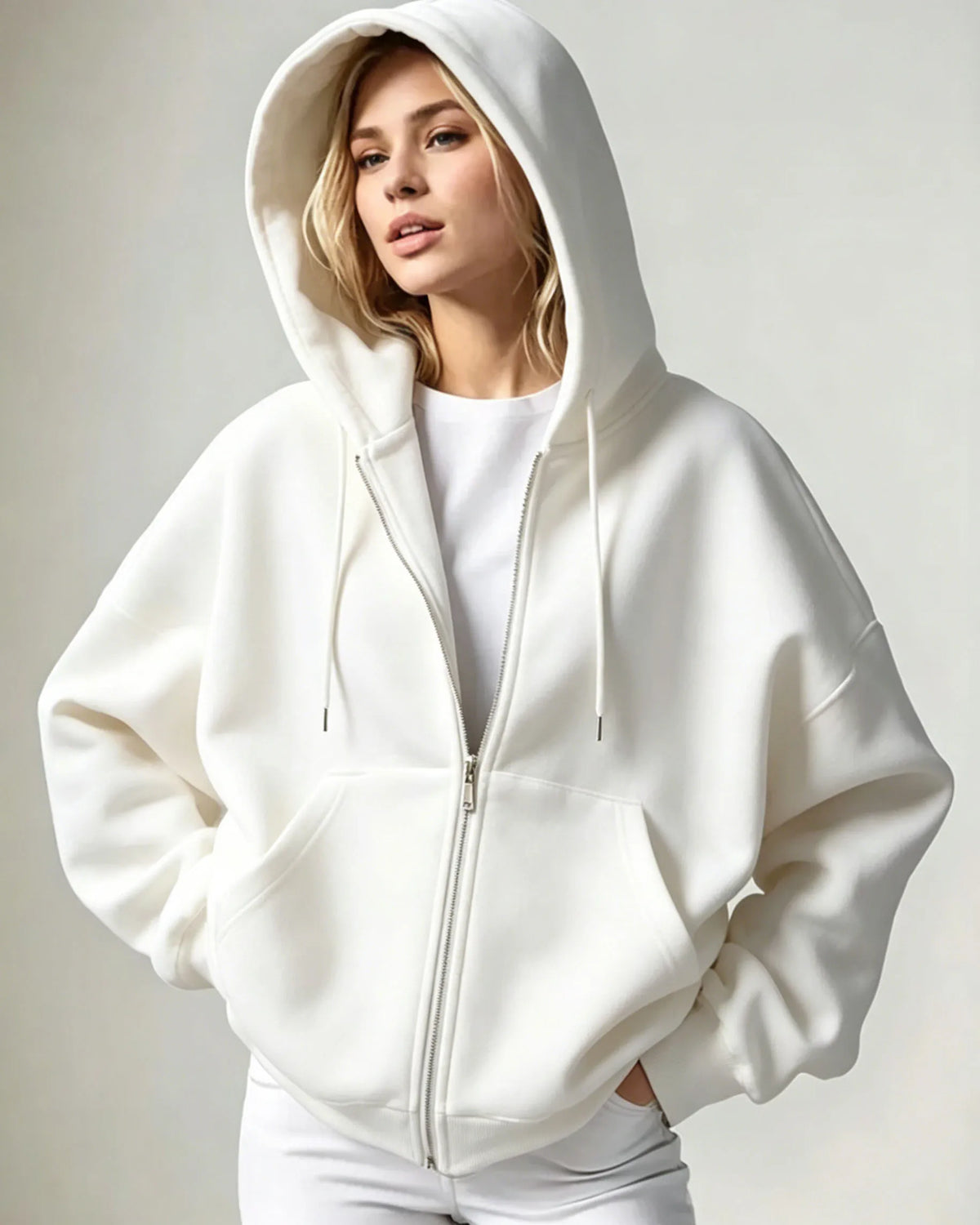 Haven Oversized Zip-Up Hoodie