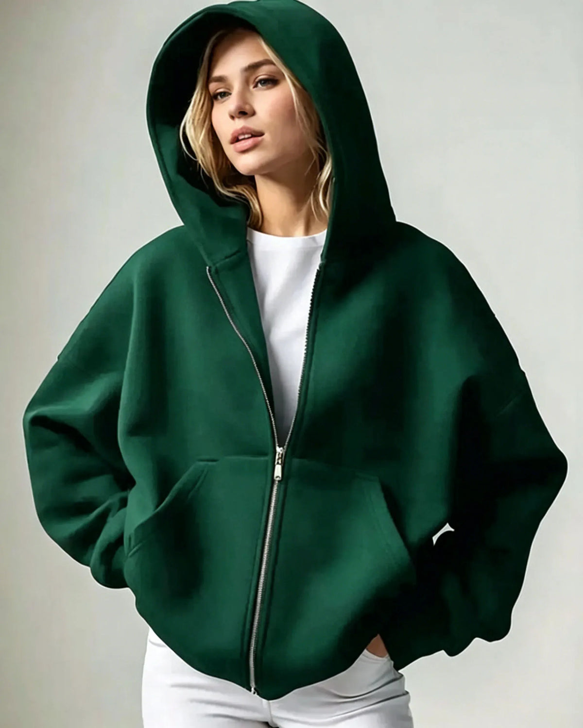 Haven Oversized Zip-Up Hoodie
