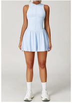 Serve Zip-Front Tennis Dress
