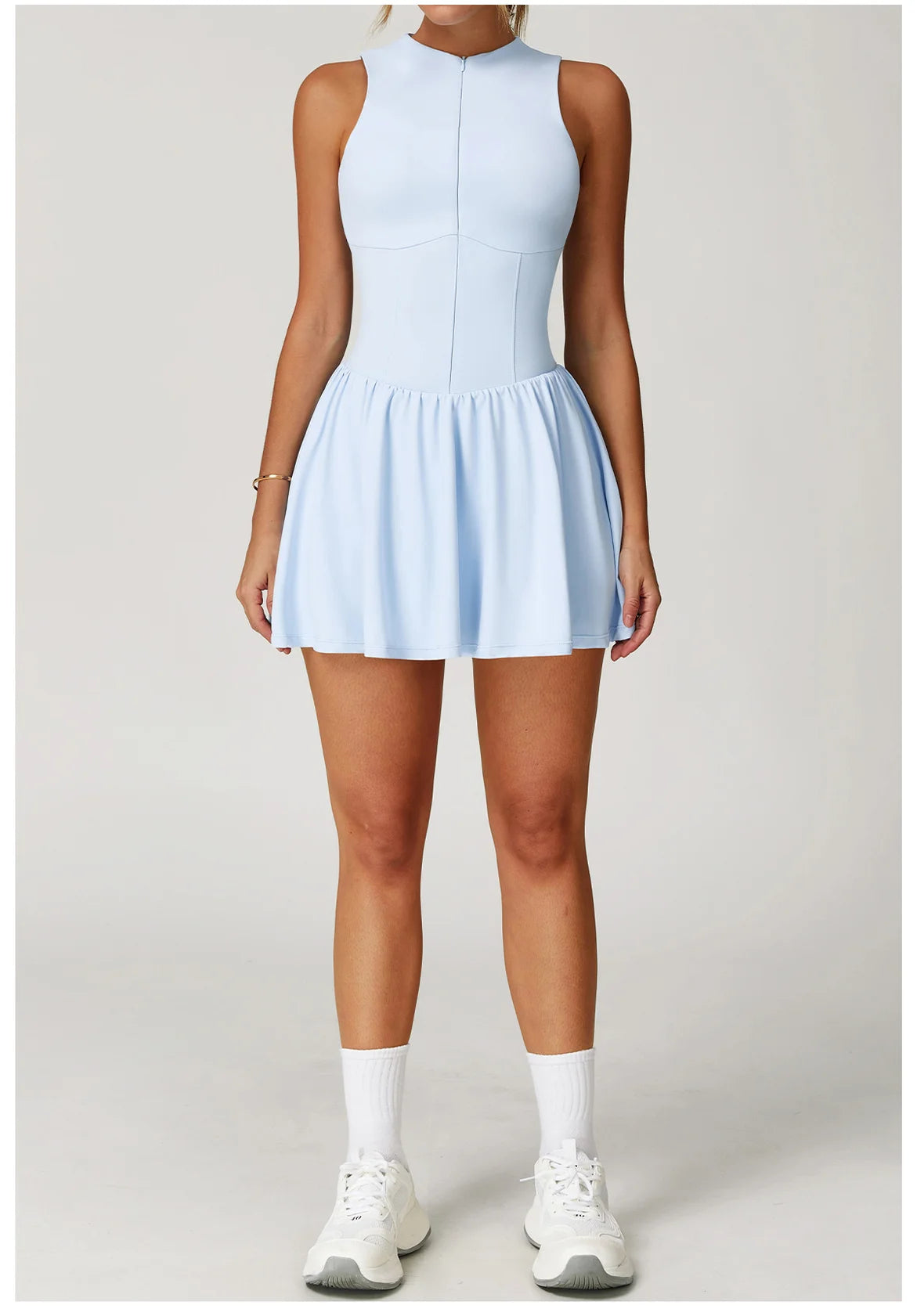 Serve Zip-Front Tennis Dress