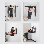 Heavy-Duty Wall Mounted Pull Up & Dip Station