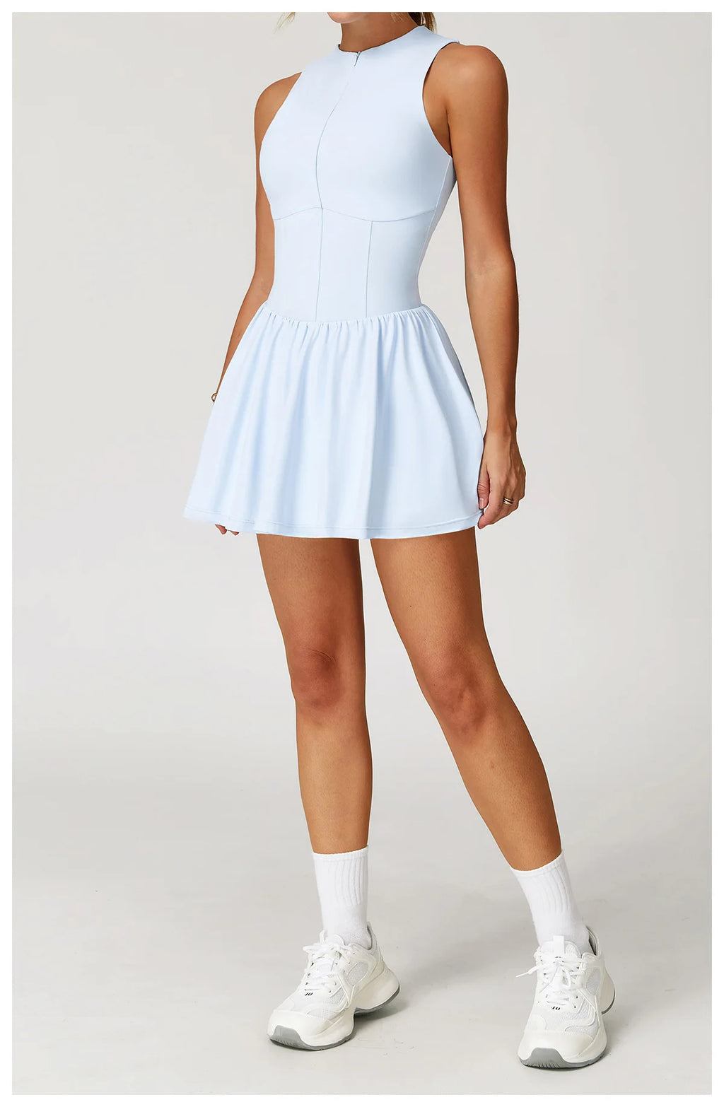 Serve Zip-Front Tennis Dress