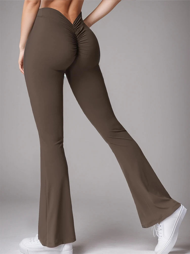 VigorFit Pleated Flare Pants