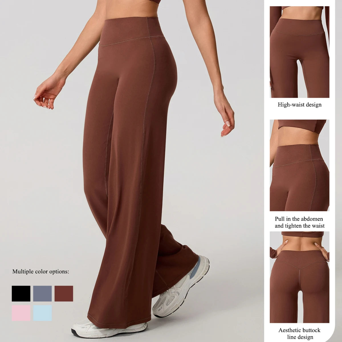 Grace High-Waist Wide-Leg Pants