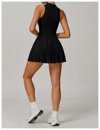 Serve Zip-Front Tennis Dress