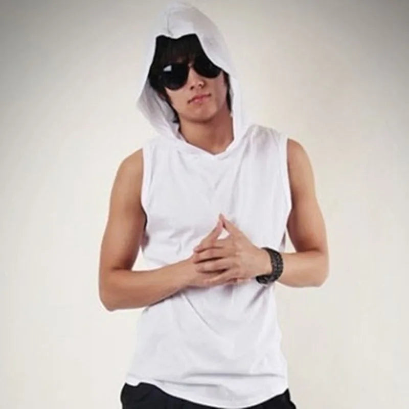 VigorHaus Hooded Gym Tank Top