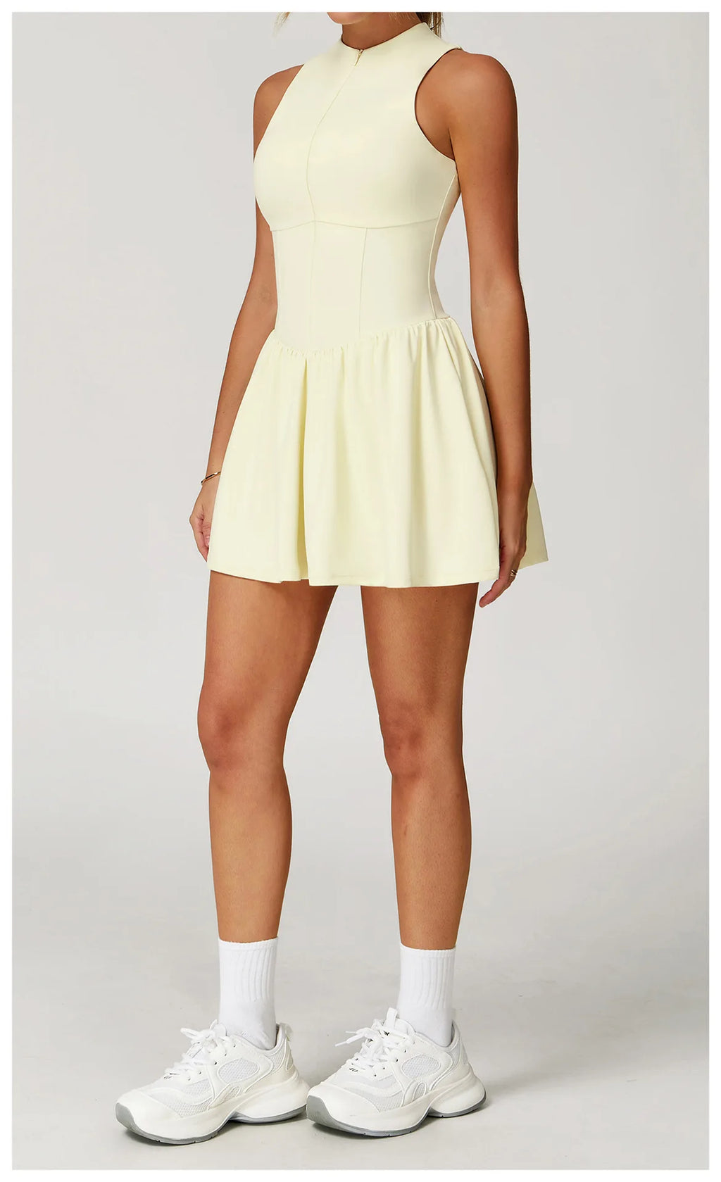 Serve Zip-Front Tennis Dress