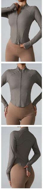 Contour Rib Zip-Up Training Jacket