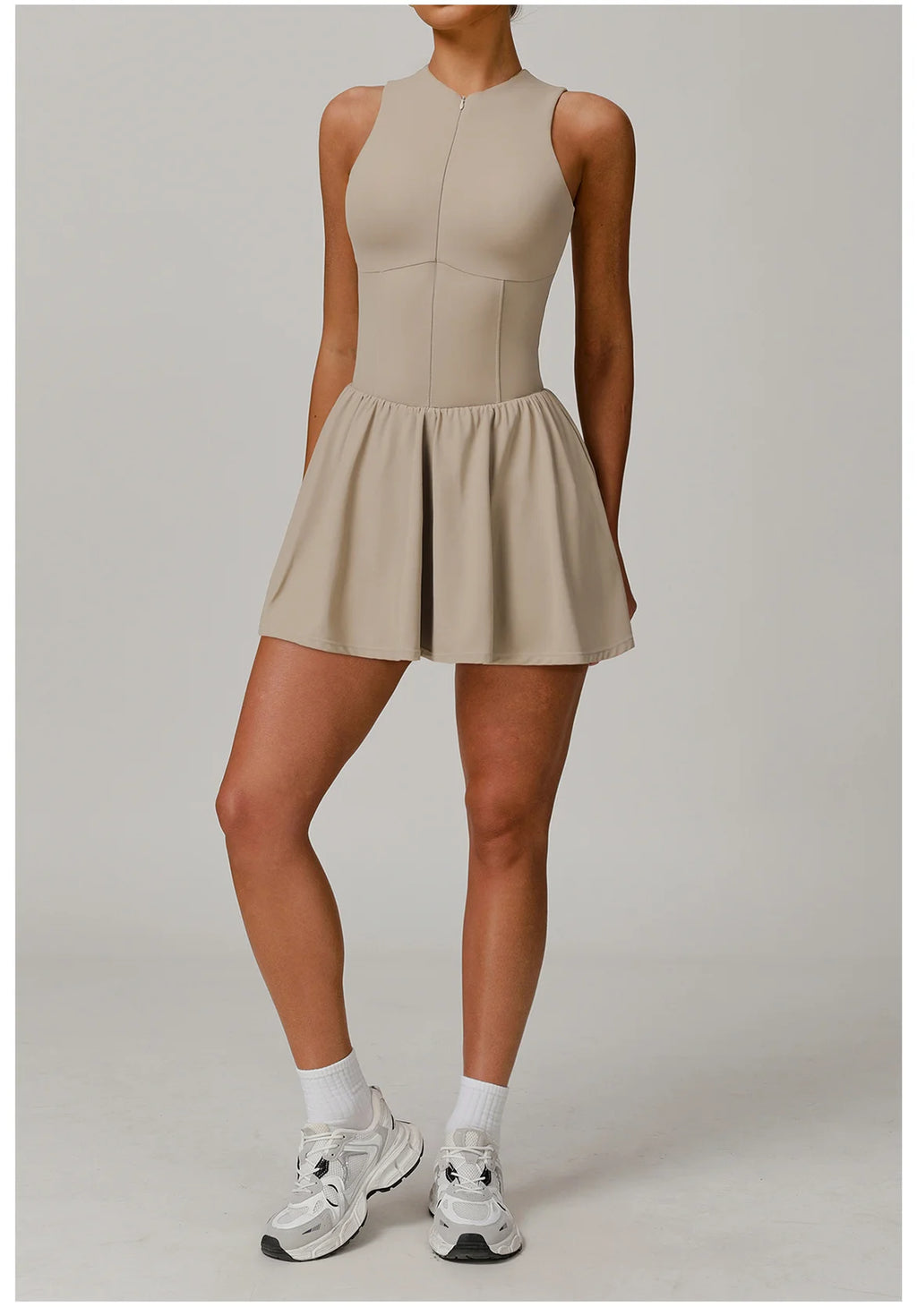 Serve Zip-Front Tennis Dress