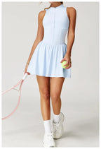 Serve Zip-Front Tennis Dress
