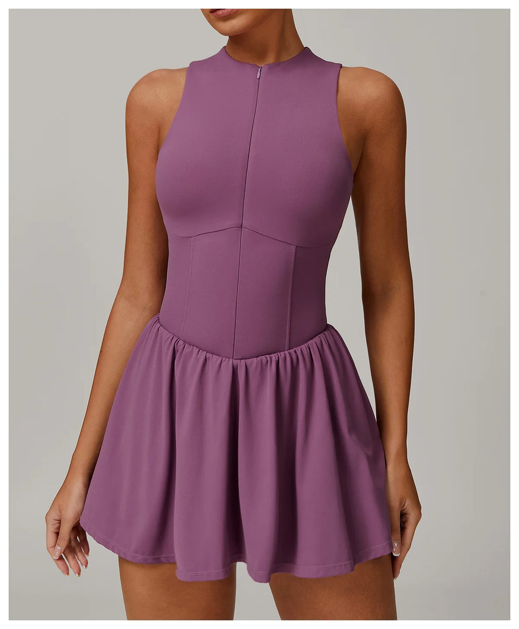 Serve Zip-Front Tennis Dress