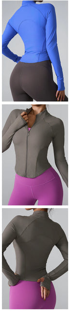 Contour Rib Zip-Up Training Jacket