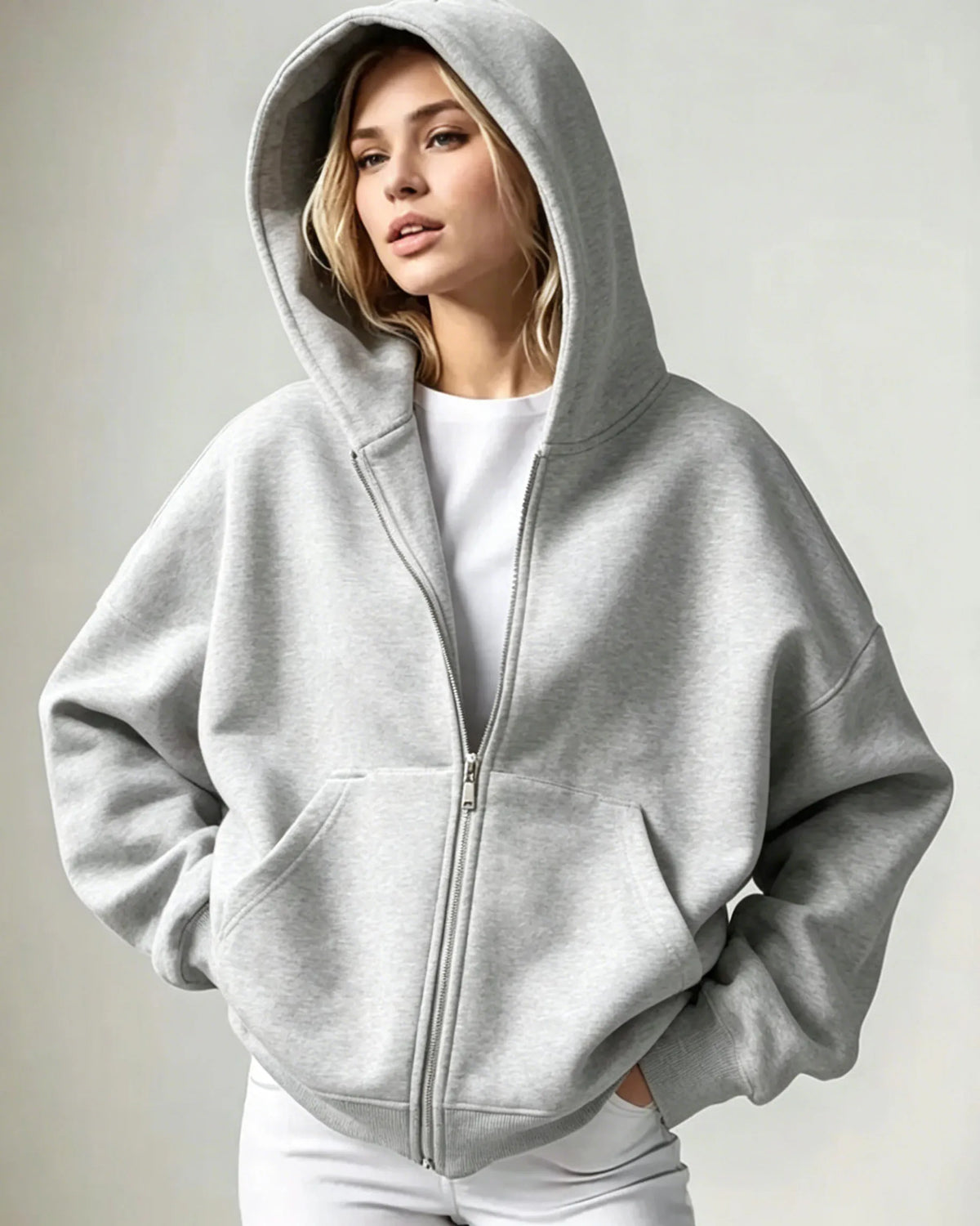 Haven Oversized Zip-Up Hoodie