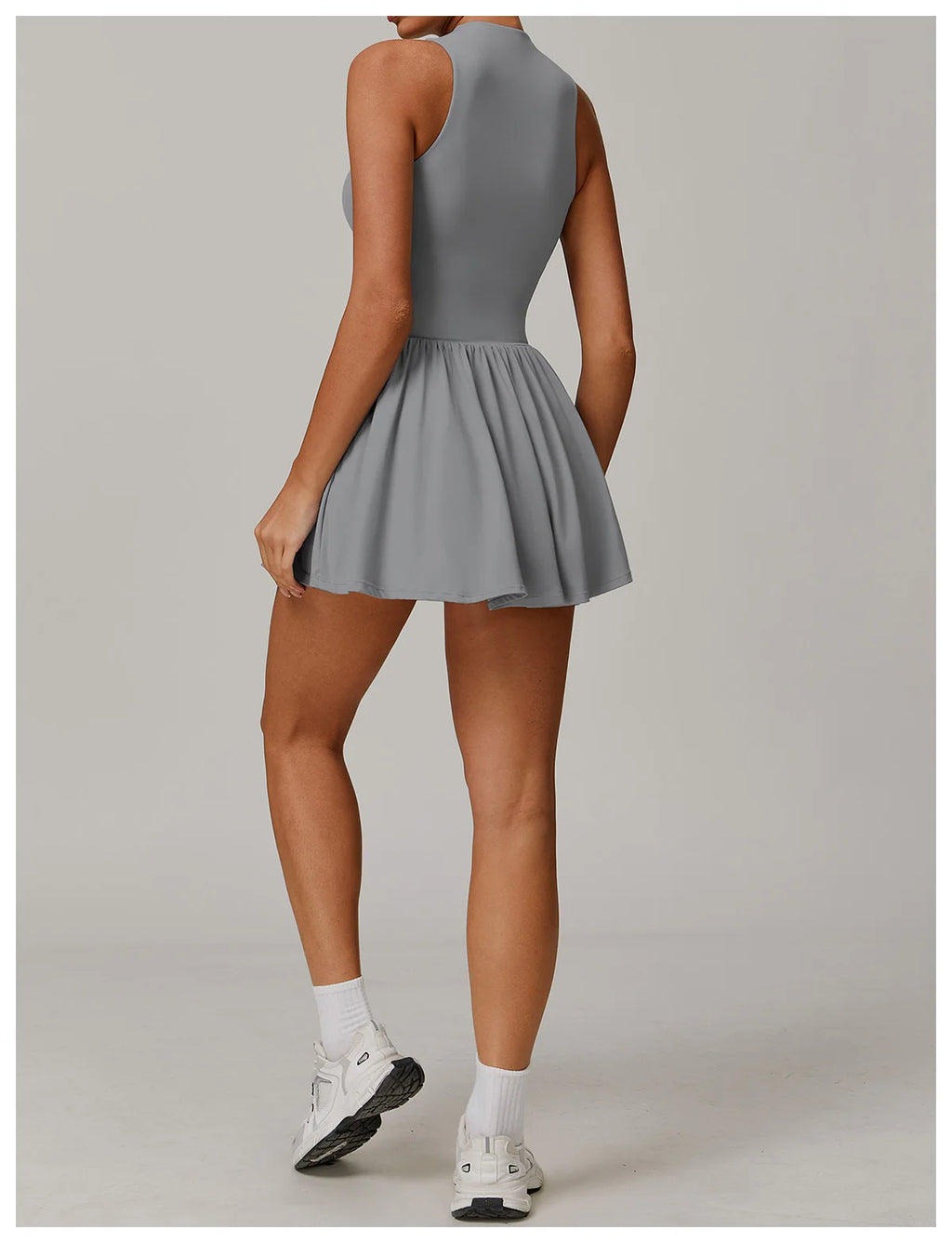 Serve Zip-Front Tennis Dress