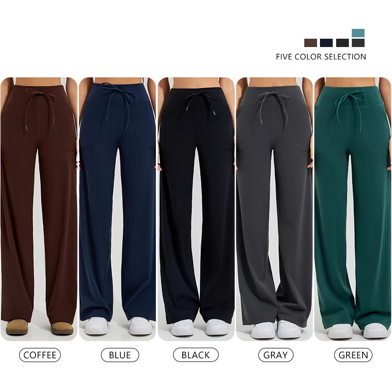 Wide-Leg Lounge Pants