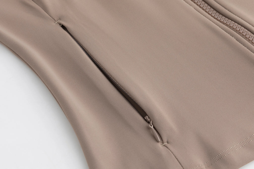 Define Smooth Zip-Up Training Jacket