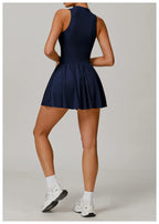 Serve Zip-Front Tennis Dress