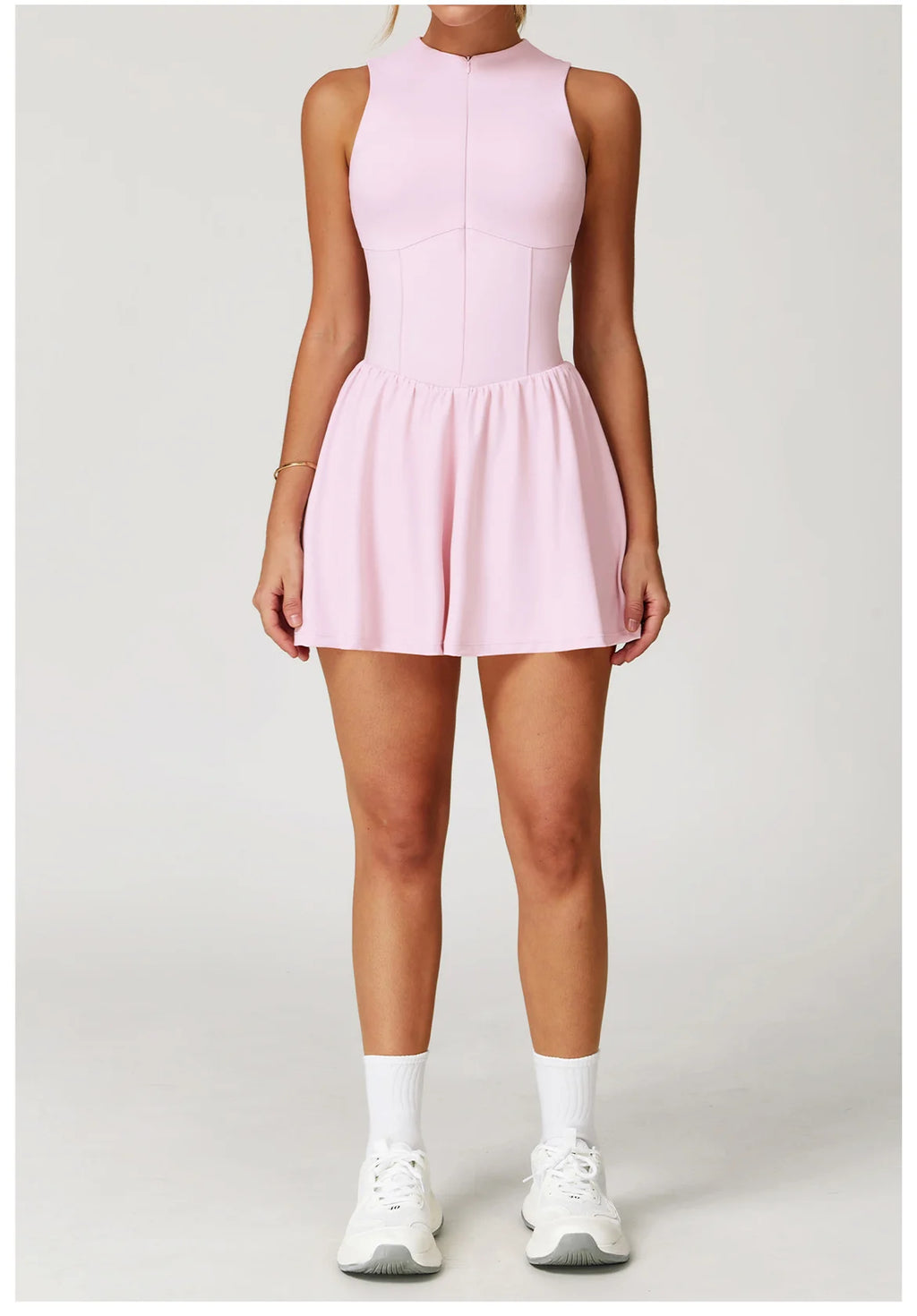 Serve Zip-Front Tennis Dress