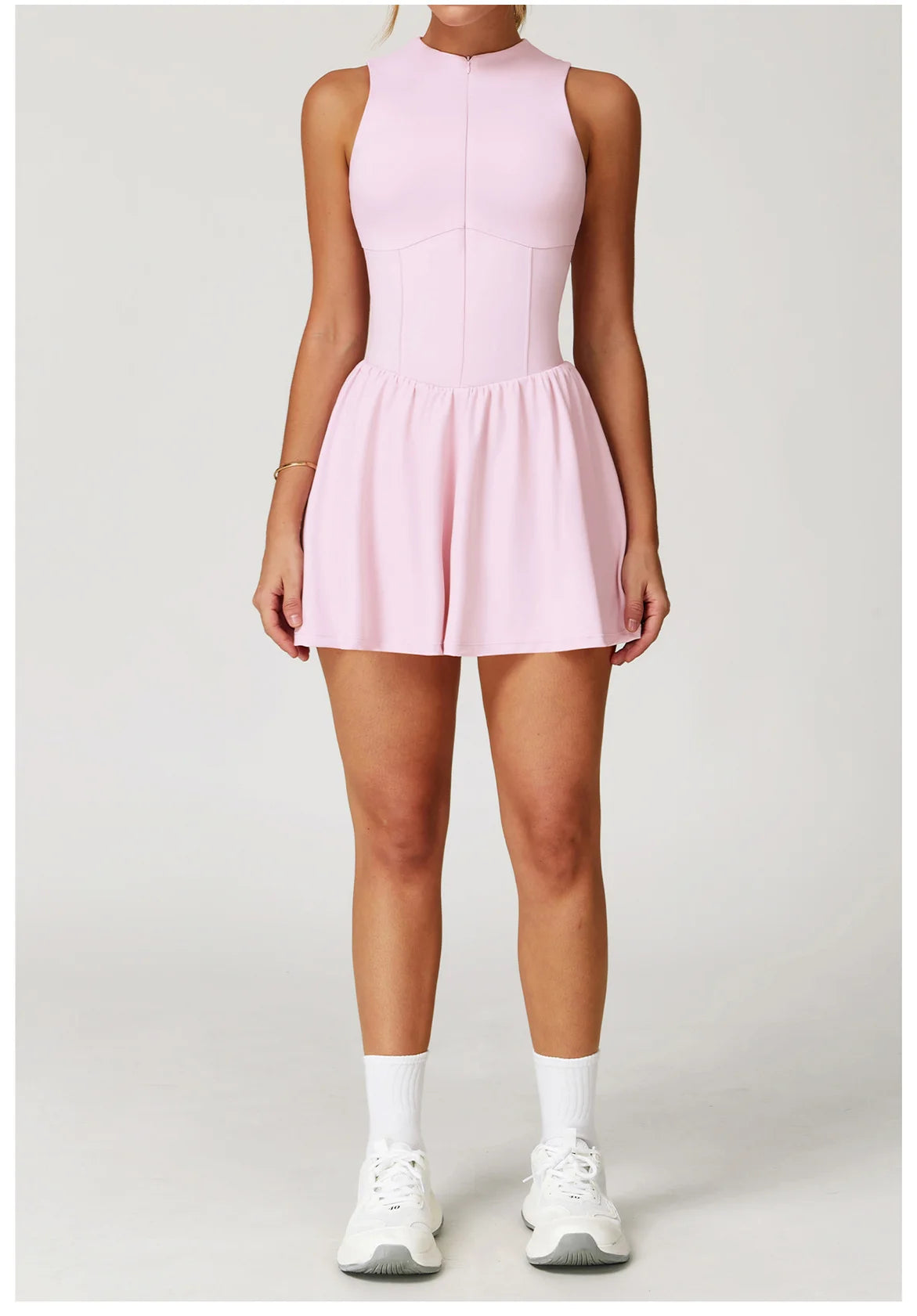 Serve Zip-Front Tennis Dress