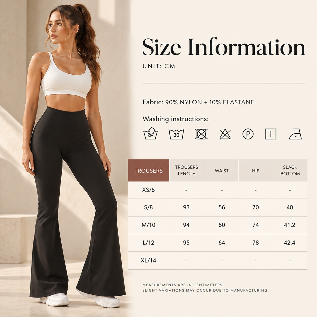 VigorFit Bell-Bottom Yoga Pants