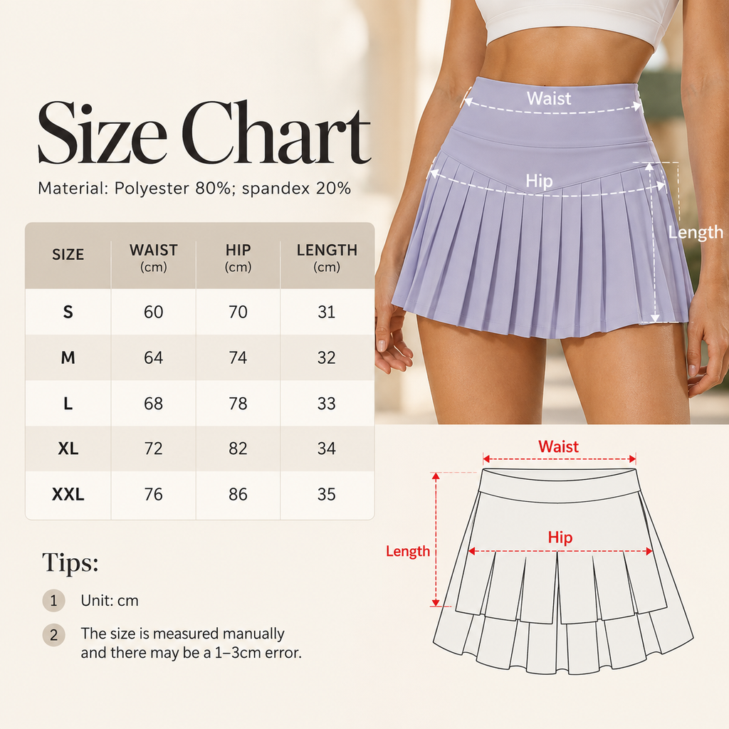 Volley Pleated Skort with Phone Pocket