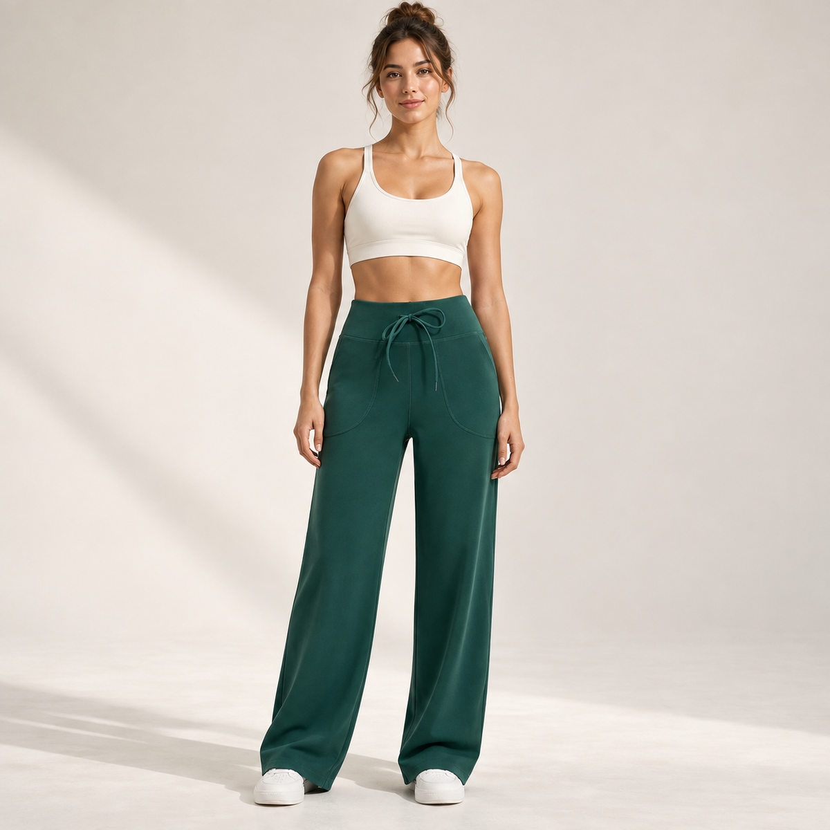 Wide-Leg Lounge Pants