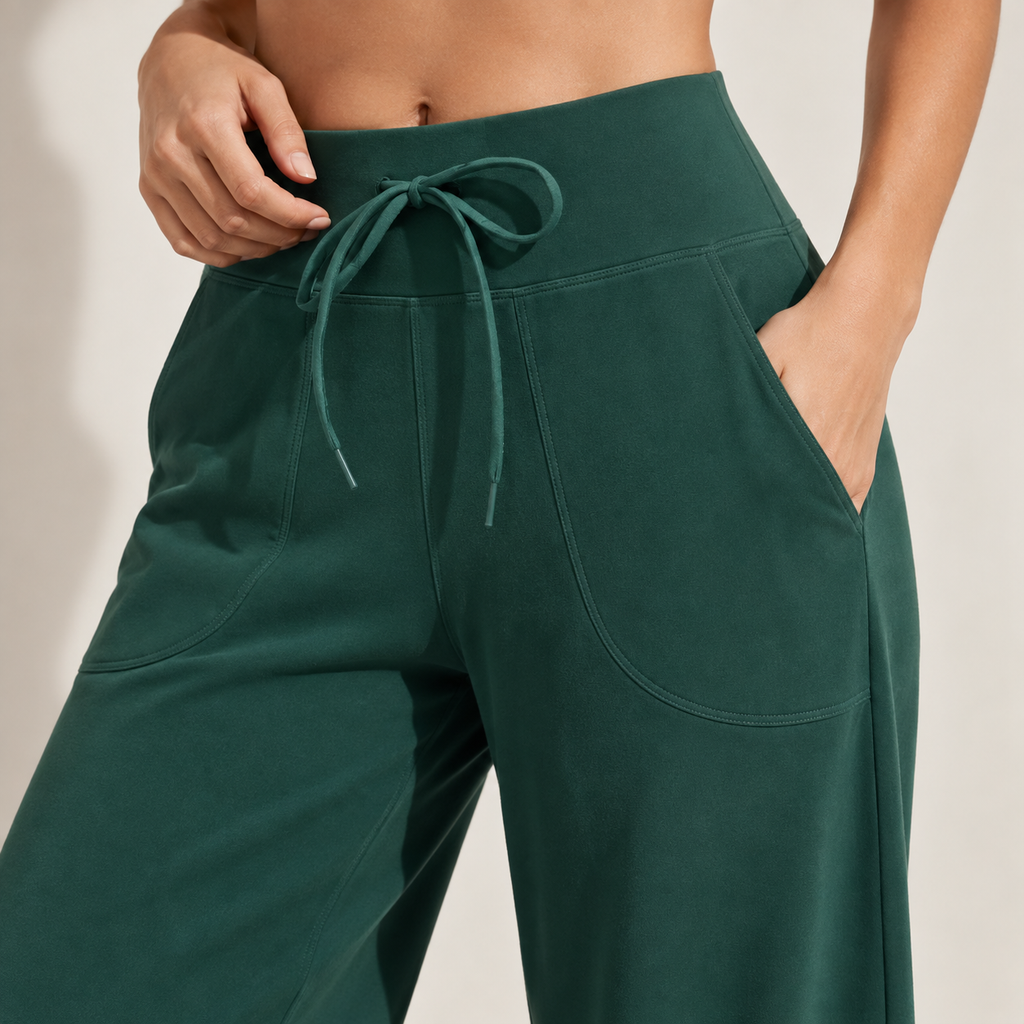 Wide-Leg Lounge Pants