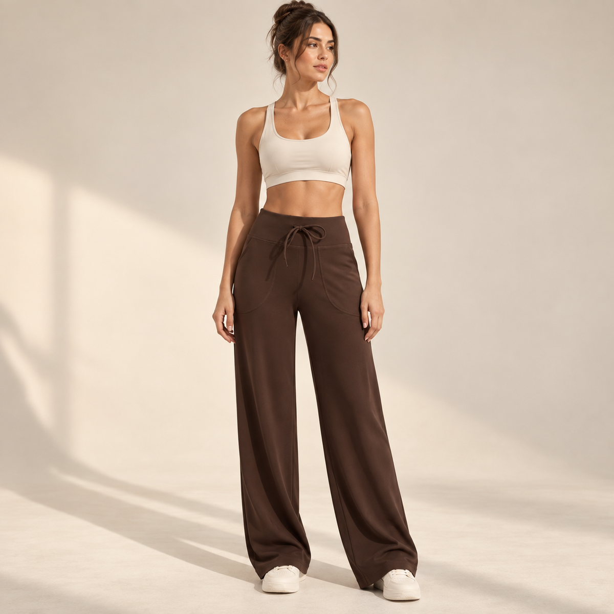 Wide-Leg Lounge Pants